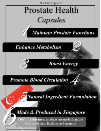 Naturopath Prostate Health Capsules 前列康100 CAPS | RELIEVE PROSTATE PROBLEMS (MADE IN SG| ALL NATURAL)